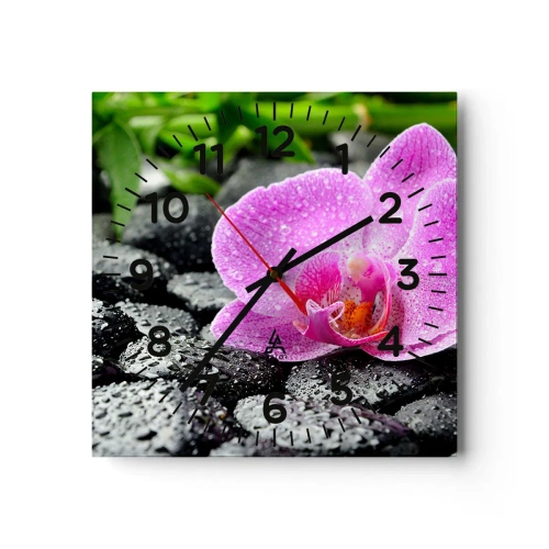 Reloj de pared - Reloj de vidrio - Como un corazón abierto - 30x30 cm