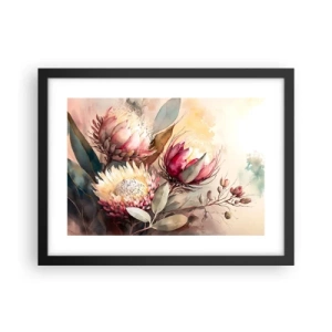 Póster en marco negro - De perfil y de frente - 40x30 cm