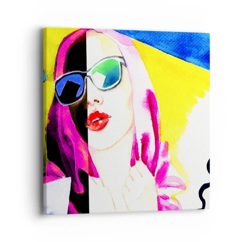 Cuadro sobre lienzo - Impresión de Imagen - Contrastes - 40x40 cm