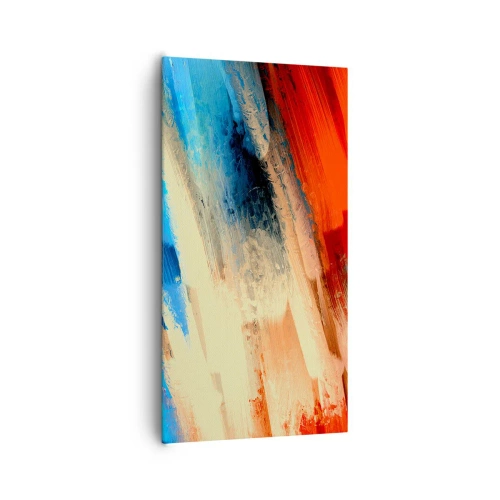 Cuadro sobre lienzo - Impresión de Imagen - Una cascada de colores - 65x120 cm