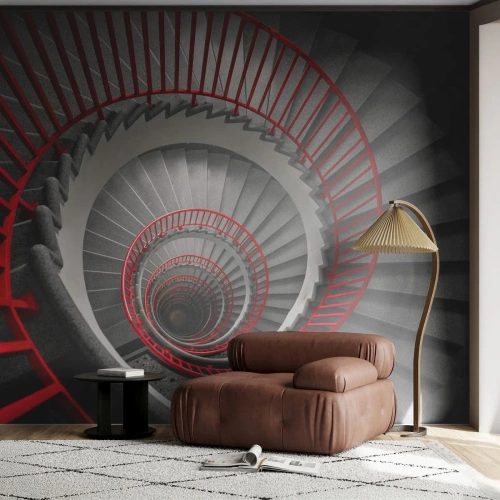 Fotomural Premium Sand - Juegos arquitectónicos - Arquitectura, Escaleras, Industrial - 200x140 cm