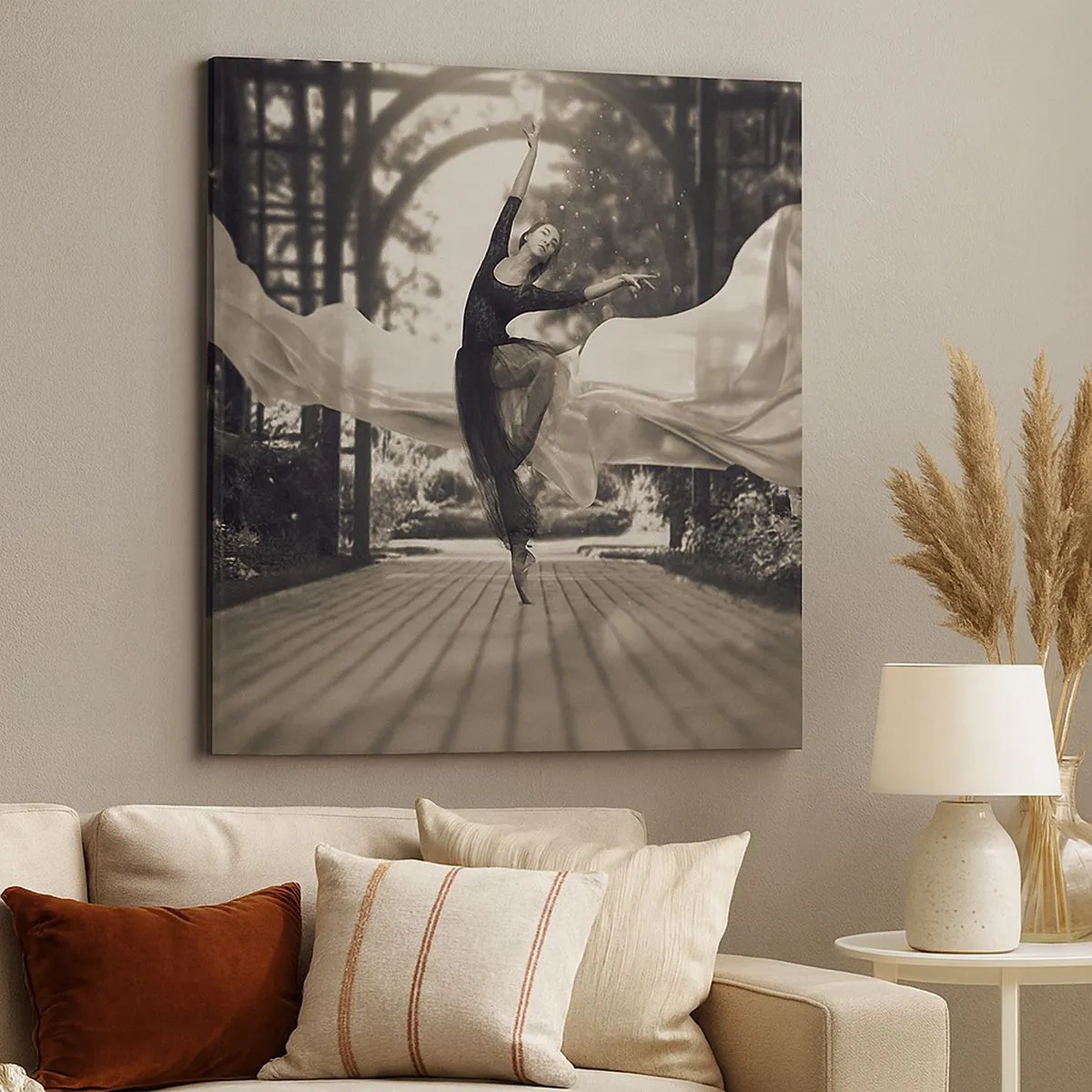 Cuadro sobre lienzo - Impresión de Imagen - Danza del espíritu del jardín - 30x30 cm