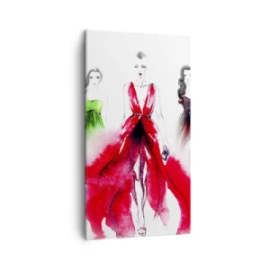 Cuadro sobre lienzo - Impresión de Imagen - Momento elegante - 45x80 cm