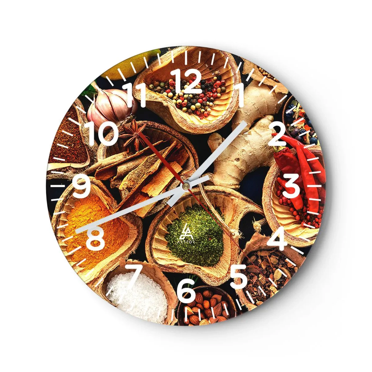 Reloj de pared - Reloj de vidrio - Toma lo que quieras - 40x40 cm