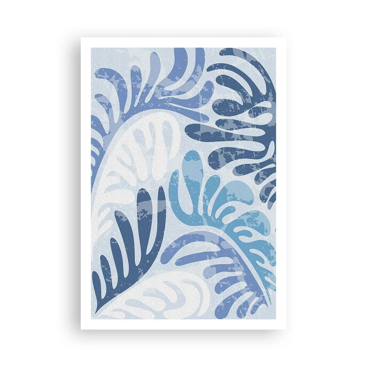 Póster - Helechos azules - 70x100 cm