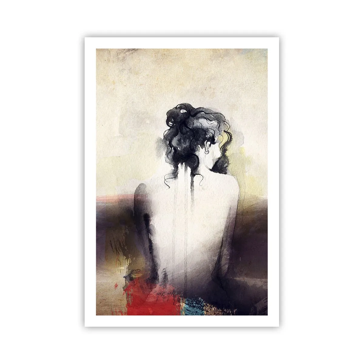 Póster - Líneas suaves, formas ovaladas - 61x91 cm