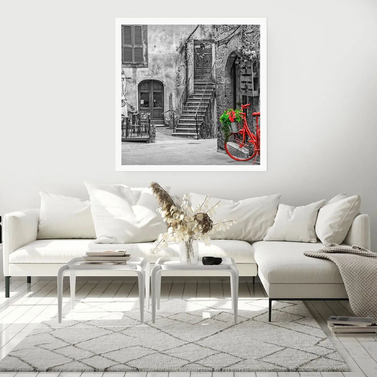 Póster - Callejón de la Toscana - 50x50 cm