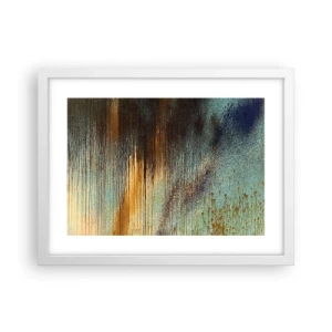 Póster en marco blanco - Una composición colorista no accidental - 40x30 cm