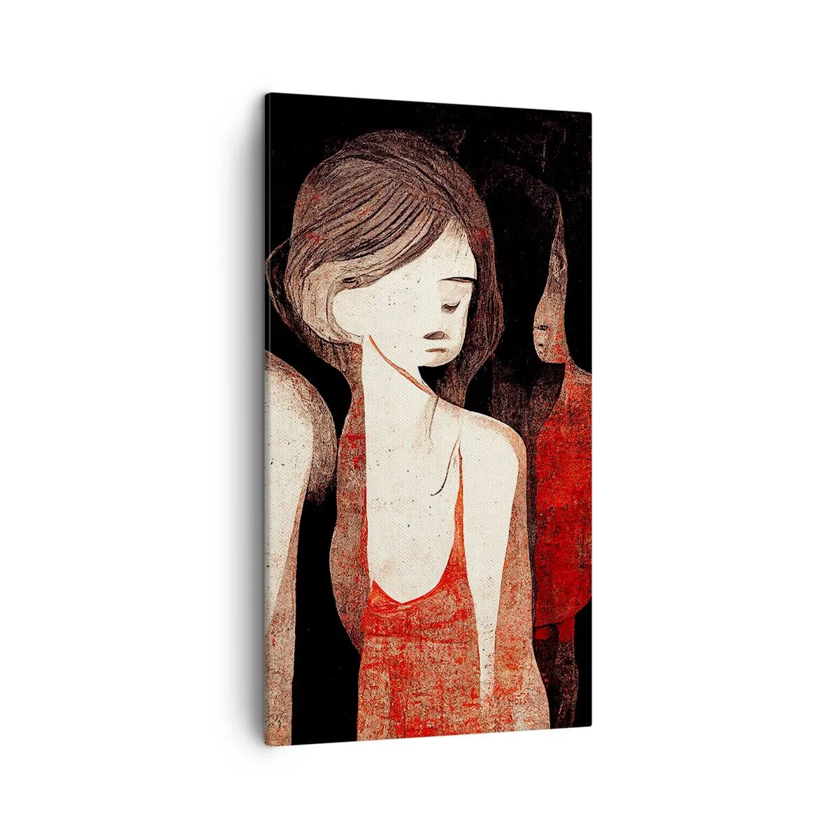 Cuadro sobre lienzo - Impresión de Imagen - Madonnas de la oscuridad - 45x80 cm