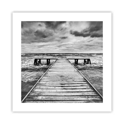 Póster - Estoy esperando que sople el viento... - 40x40 cm