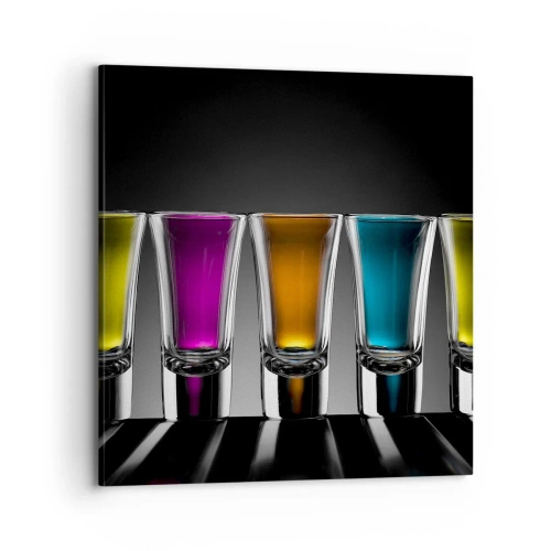 Cuadro sobre lienzo - Impresión de Imagen - Colores de la alegría - 70x70 cm