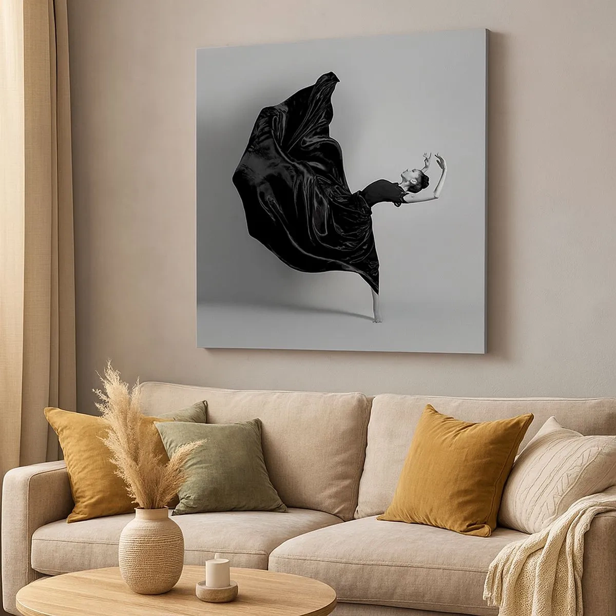 Cuadro sobre lienzo - Impresión de Imagen - La música da alas - 30x30 cm