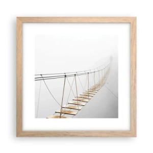 Póster en marco roble claro - ¿Adónde le llevará? - 30x30 cm