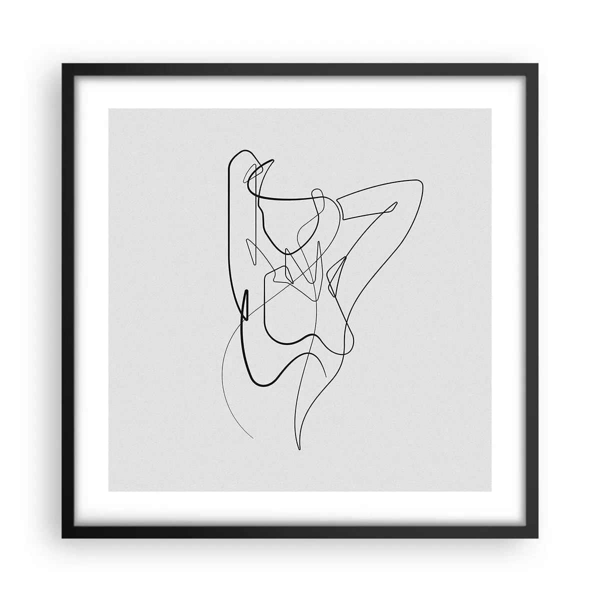 Póster en marco negro - Realmente, tal y como eres - 50x50 cm