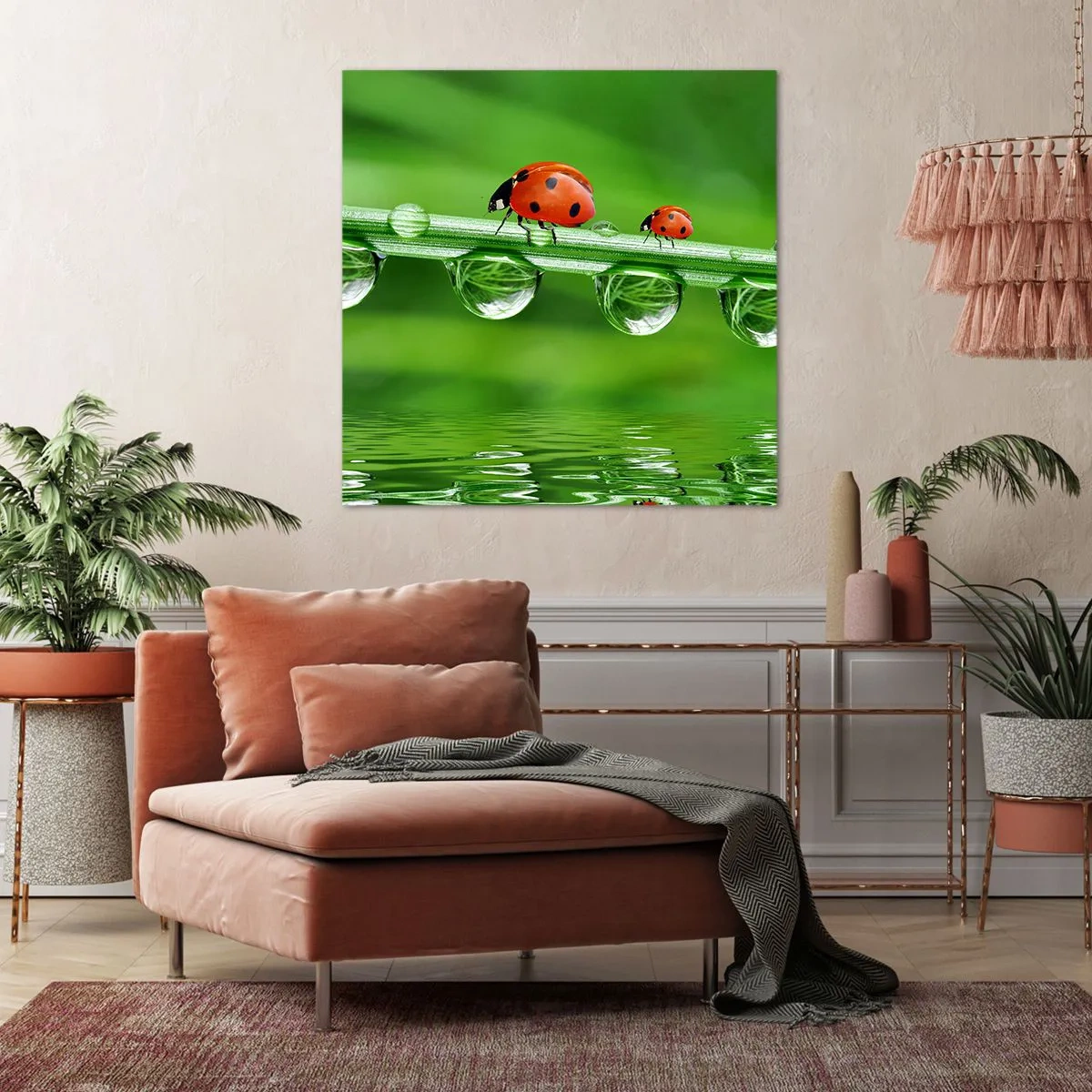 Cuadro sobre lienzo - Impresión de Imagen - En el camino todo el verano - 70x70 cm