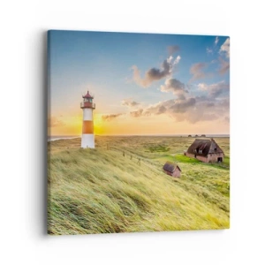 Cuadro sobre lienzo - Impresión de Imagen - Entre las olas - 40x40 cm