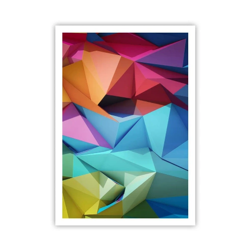 Póster - Origami arco iris - 70x100 cm