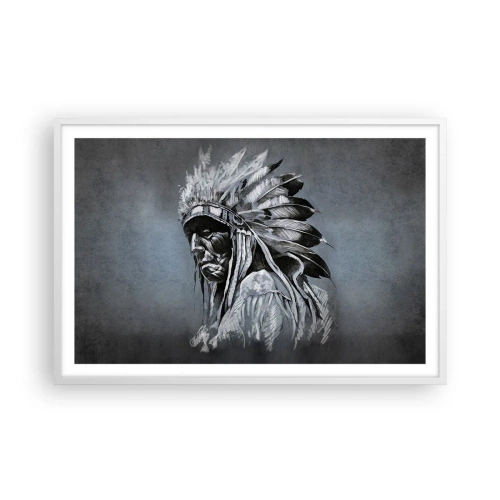 Póster en marco blanco - Regreso a las raíces - 91x61 cm