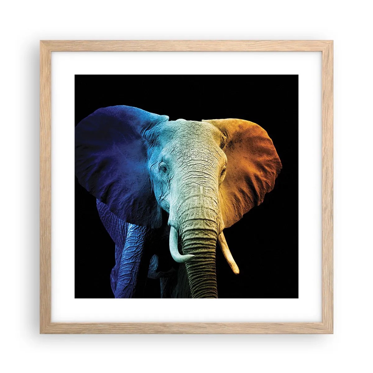 Póster en marco roble claro - Excéntrico, no un bicho raro - 40x40 cm