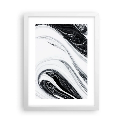 Póster en marco blanco - Combinando opuestos - 30x40 cm