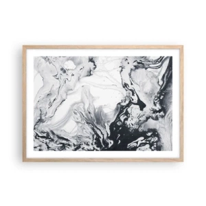 Póster en marco roble claro - Dentro de la Tierra - 70x50 cm