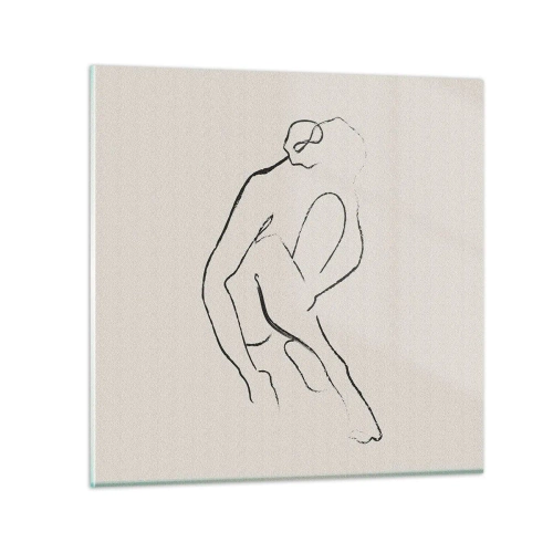 Cuadro sobre vidrio - Impresiones sobre Vidrio - Boceto íntimo - 30x30 cm