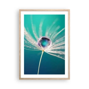 Póster en marco roble claro - Momento místico - 50x70 cm