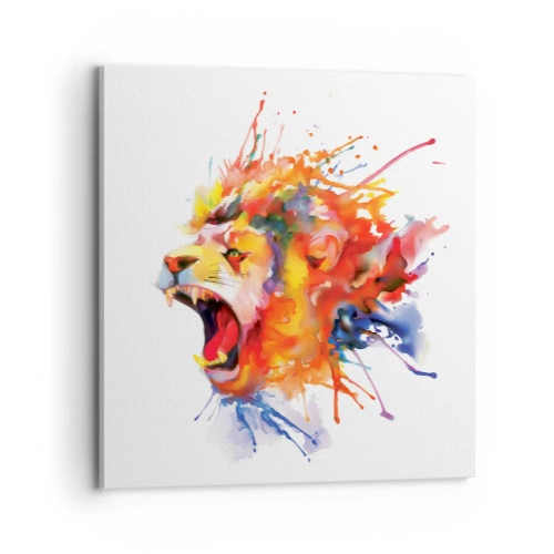 Cuadro sobre lienzo - Impresión de Imagen - Estallar de ira - 70x70 cm