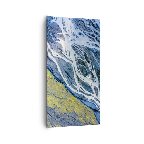 Cuadro sobre lienzo - Impresión de Imagen - Las pinturas rupestres de la naturaleza - 65x120 cm