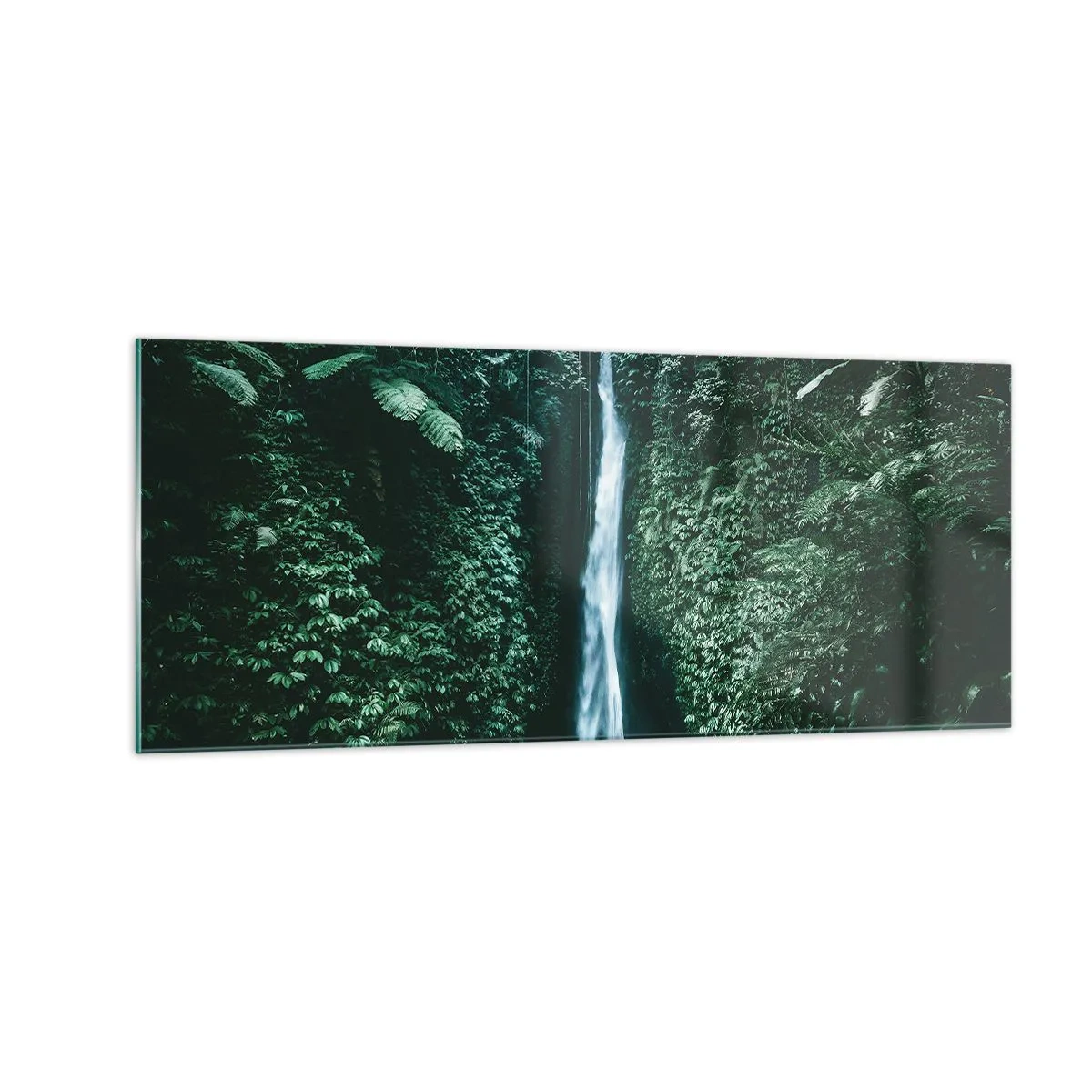 Cuadro sobre vidrio - Impresiones sobre Vidrio - Balneario tropical - 100x40 cm