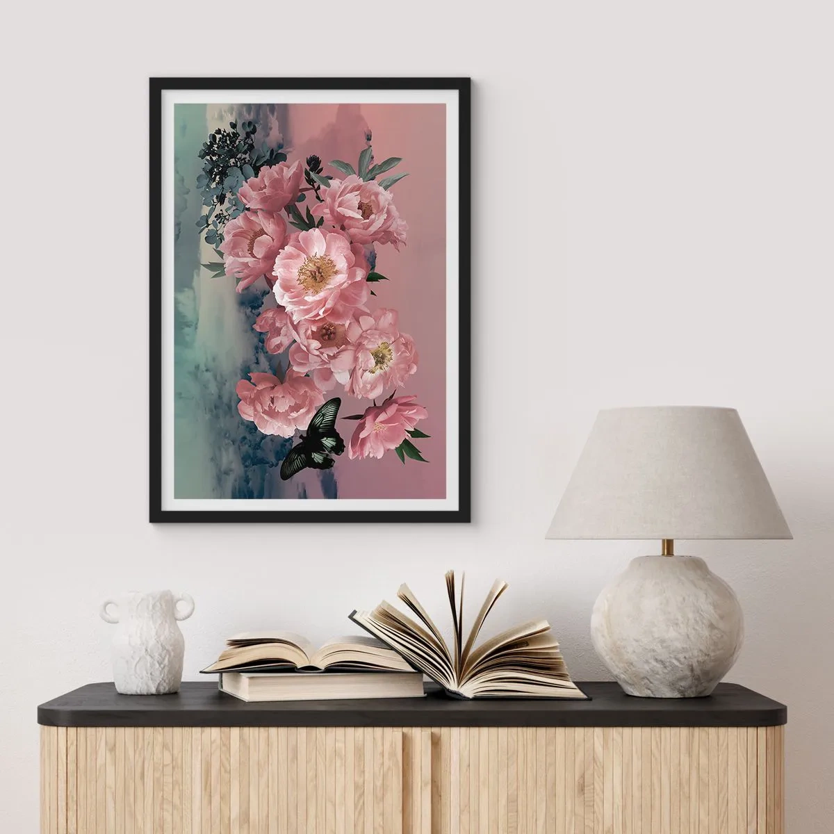 Póster en marco negro - La cúspide del romance - 61x91 cm