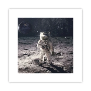 Póster - Saludos desde la Luna - 30x30 cm