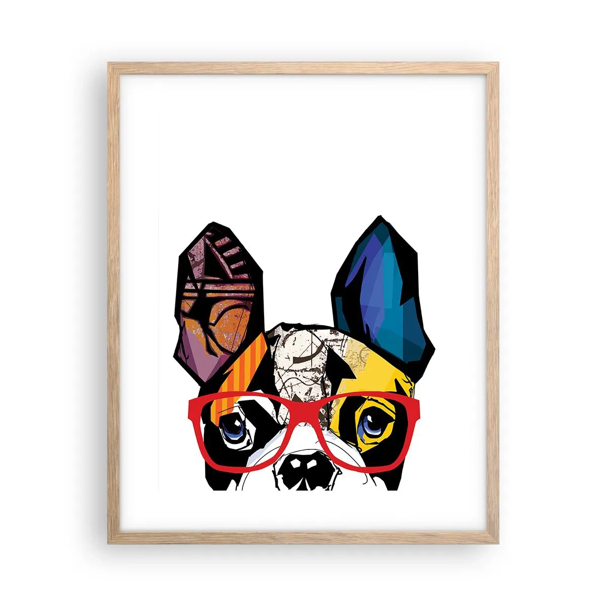 Póster en marco roble claro - El intelectual - 40x50 cm