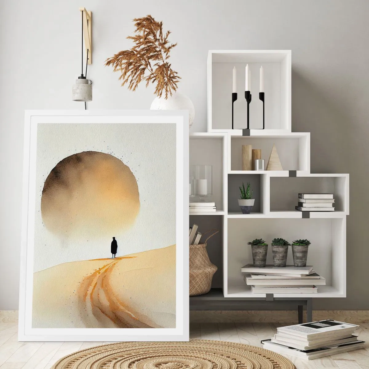 Póster en marco blanco - Siempre un anhelo - 70x100 cm