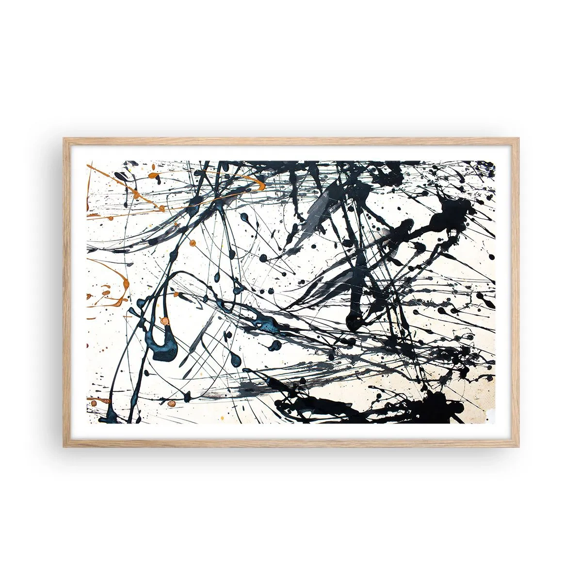 Póster en marco roble claro - ¿Con o sin sentido? - 91x61 cm