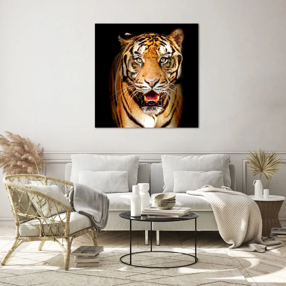 Cuadro sobre vidrio - Impresiones sobre Vidrio - Salvaje de corazón - 70x70 cm