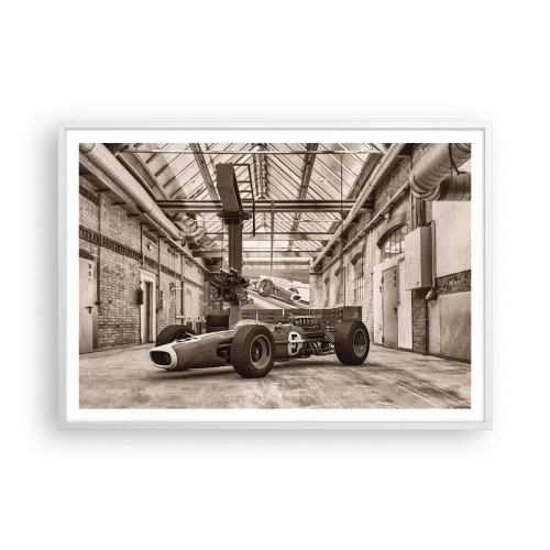 Póster en marco blanco - El descanso del vencedor - 100x70 cm