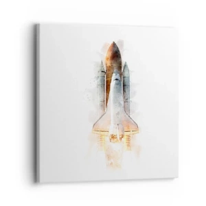 Cuadro sobre lienzo - Impresión de Imagen - El comienzo de la exploración - 30x30 cm