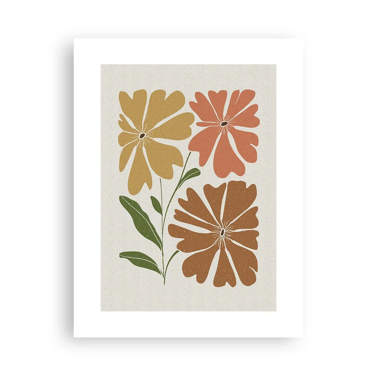 Póster - Naturaleza y geometría - 30x40 cm