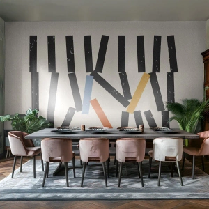 Fotomural personalizado Premium Sand - Dominó - composición - Minimalismo, inconformista, Contemporáneo