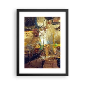 Póster en marco negro - Frío, templado, caliente - 30x40 cm