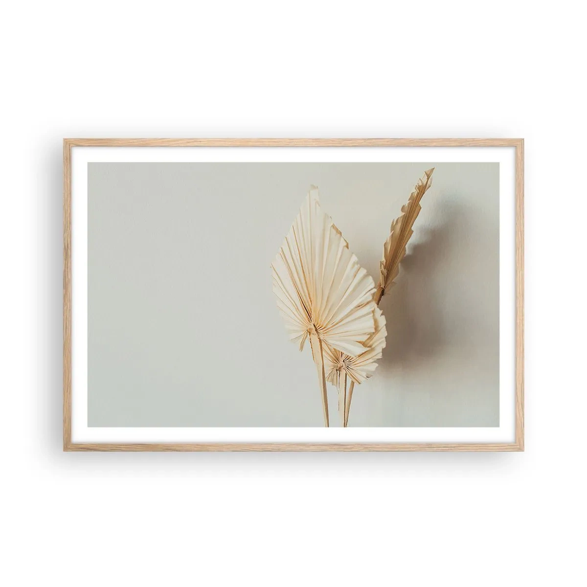 Póster en marco roble claro - Armonía y consuelo - 91x61 cm