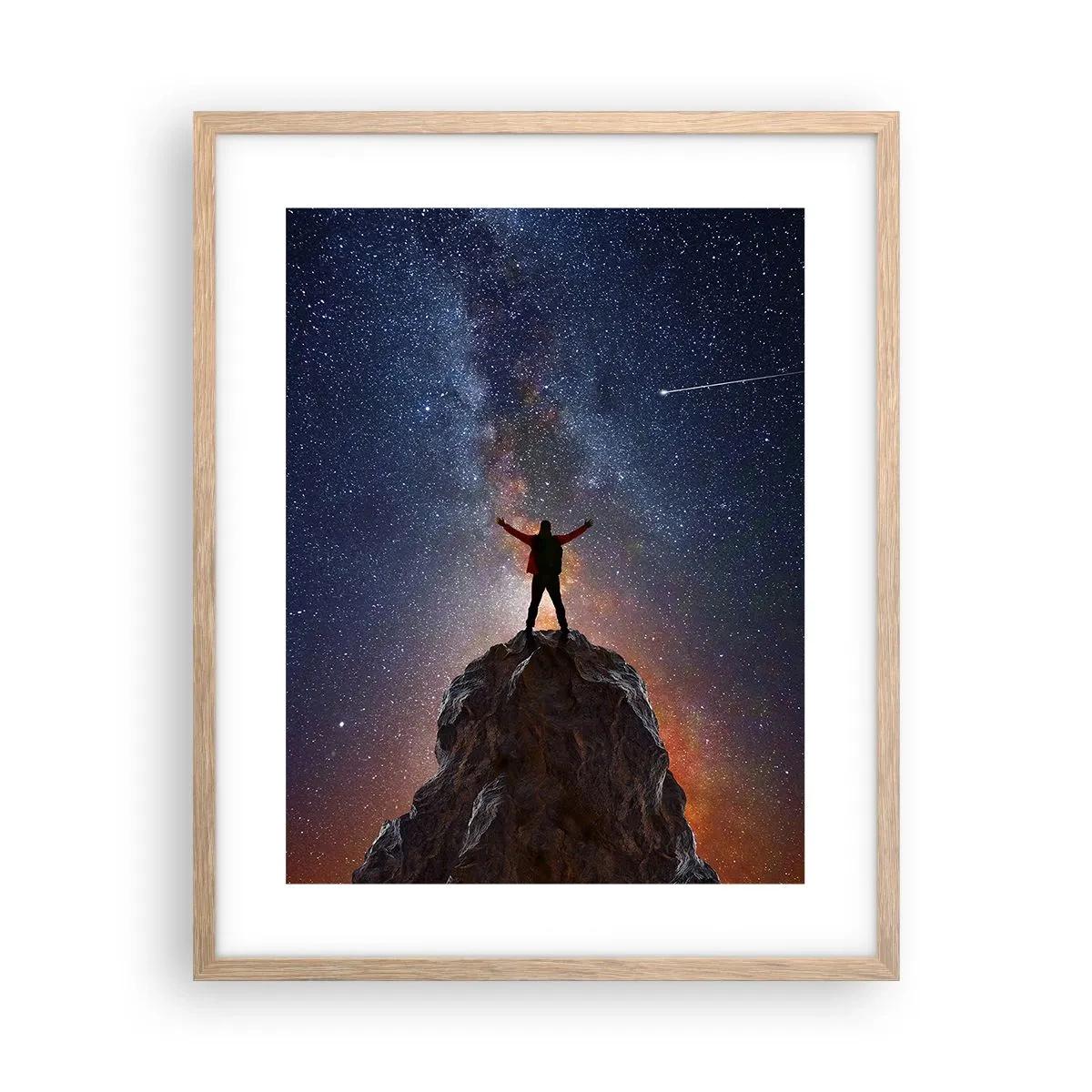 Póster en marco roble claro - ¡El poder está conmigo! - 40x50 cm