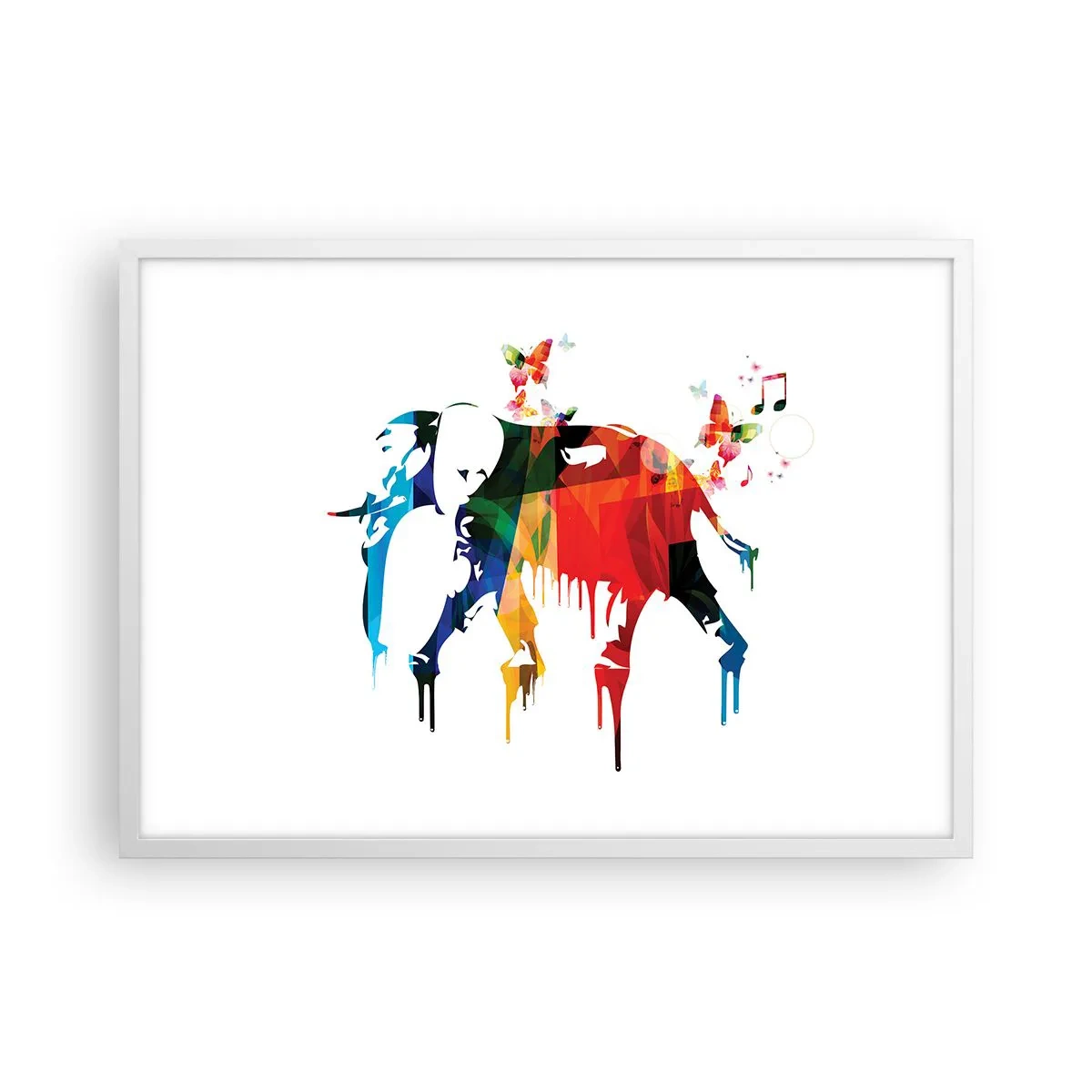 Póster en marco blanco - Todo el mundo puede bailar - 70x50 cm