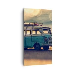 Cuadro sobre lienzo - Impresión de Imagen - El fin de los ídolos del dinero y del trabajo - 55x100 cm