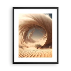 Póster en marco negro - Portal abierto - 40x50 cm