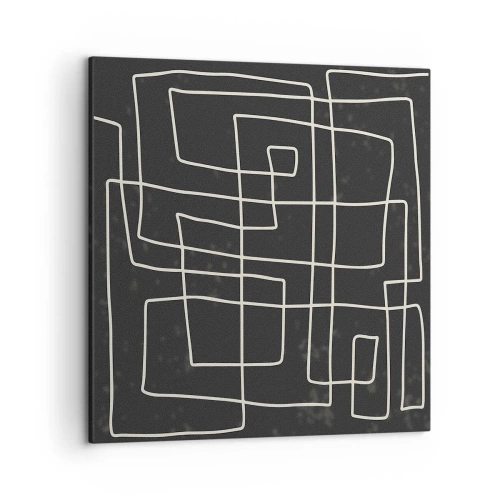 Cuadro sobre lienzo - Impresión de Imagen - No es tan sencillo - 50x50 cm