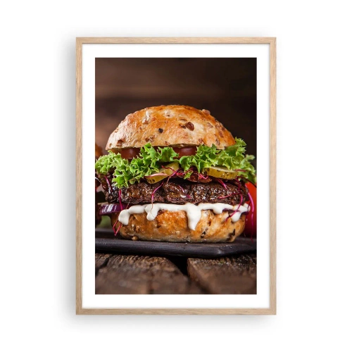 Póster en marco roble claro - El sueño americano - 50x70 cm