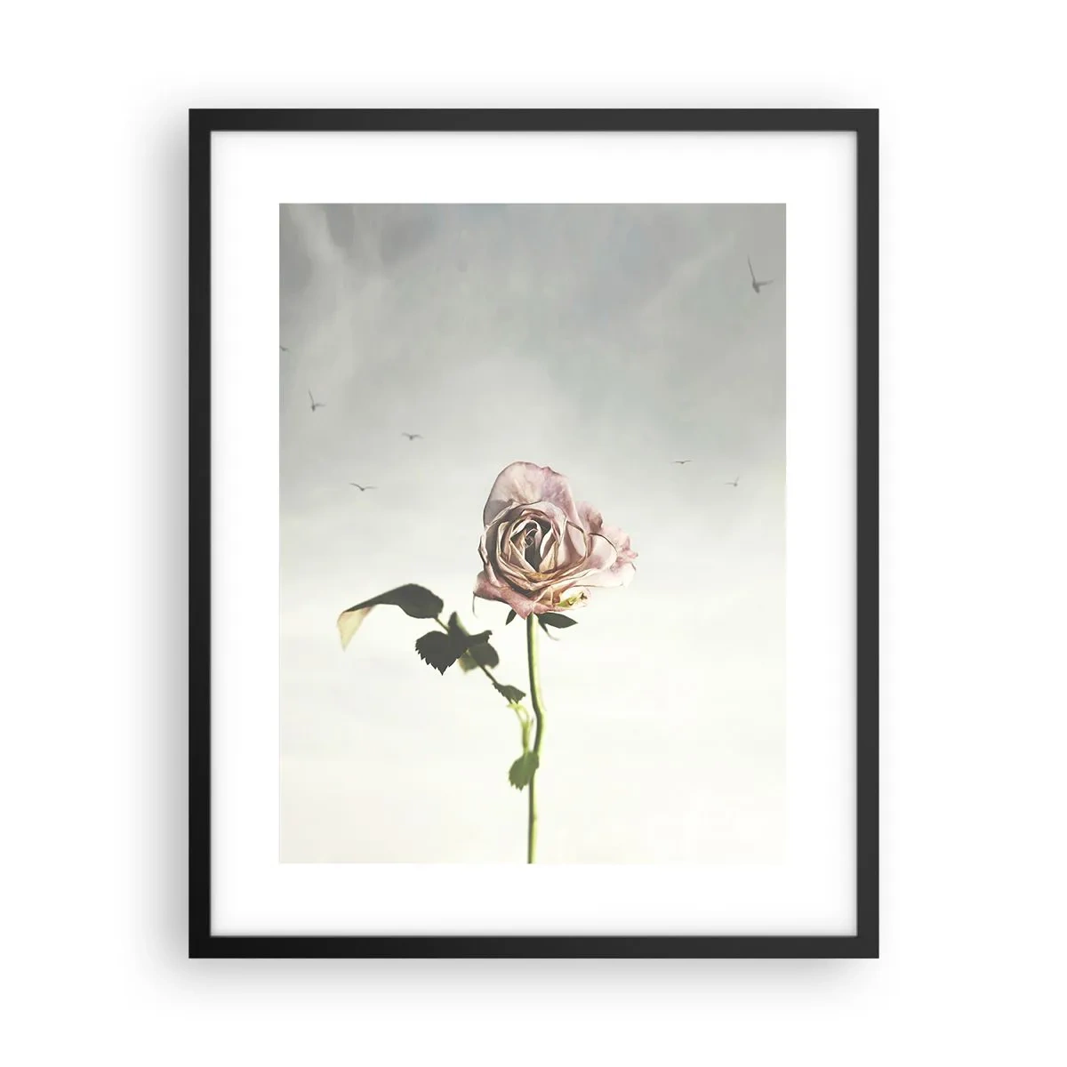 Póster en marco negro - Bienvenida a la primavera - 40x50 cm