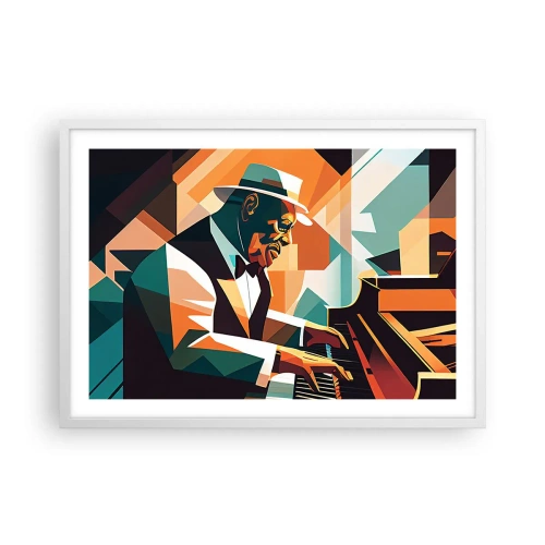 Póster en marco blanco - Todo ese jazz que llevas dentro - 70x50 cm